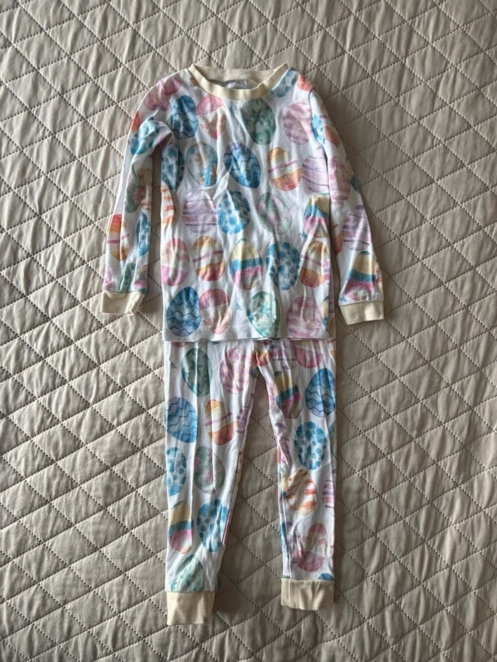 Burt's Bees Kids Easter Eggs Organic Cotton Two-Piece Pajamas, Size 3T